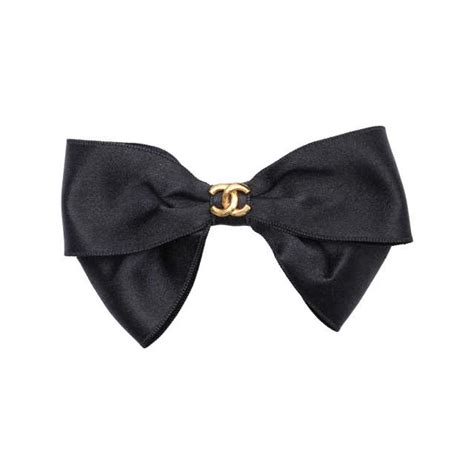 chanel hair clips|chanel bow tie for hair.